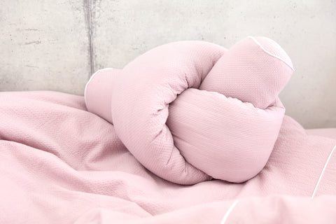 Wickeltischumrandung Doppelkrepp Rosa