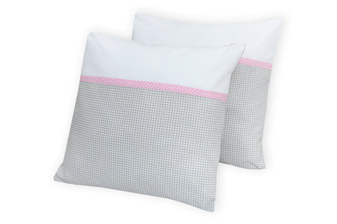 Farbe oder Motiv: Unigrau Karo grau – Detailansicht