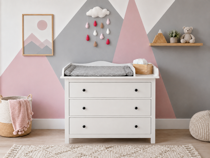 Wickelaufsatz für HEMNES XXL – extra breit mit Trennfach