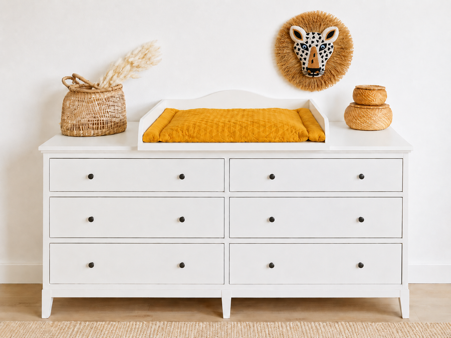 Wickelaufsatz für IDANÄS: Sideboard mit 2 oder Kommode mit 6 Schubladen – Wickelfläche 78 × 78 cm