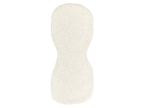 Spucktuch graue unregelmäßige Punkte auf Weiß