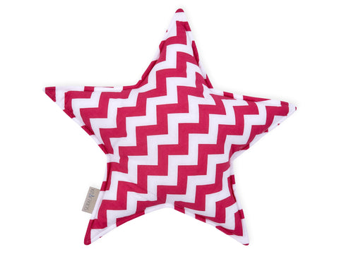 Sternkissen Chevron magenta