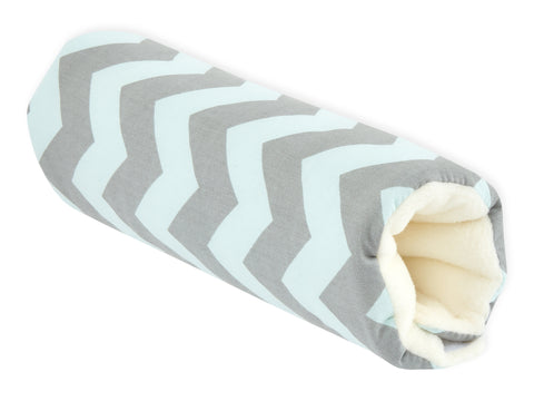 Armschoner Babyschale Chevron hellgrau und mint