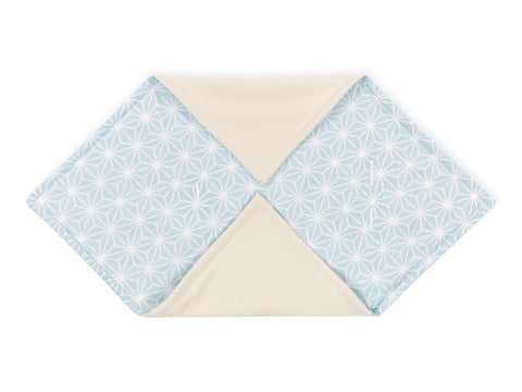 Decke für Babyschale Winter weiße Diamante auf Pastel Blau