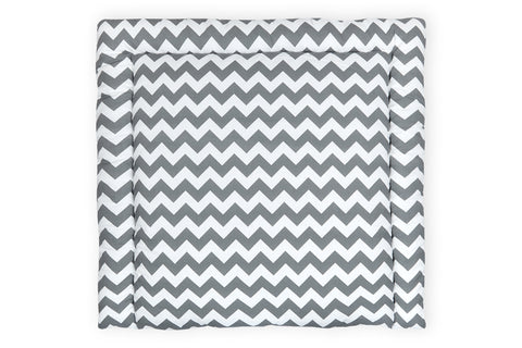 Wickelauflage Chevron grau