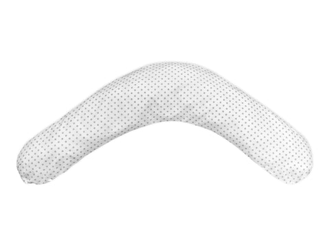 qualitäts Stillkissen graue Punkte auf Weiss