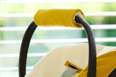 Armschoner Babyschale Doppelkrepp Gelb Mustard