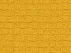 Nahaufnahme von KraftKids Stoff Doppelkrepp Gelb Senf LOB SSS116: Ein hochwertiger, senfgelber Stoff mit dezentem Quadrat- und Rechteckmuster, perfekt für zeitlose, anspruchsvolle Interieurs.